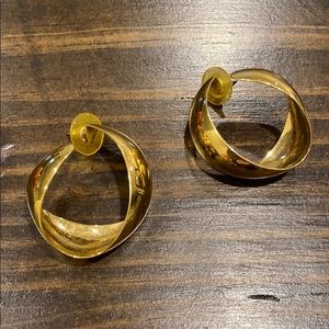 Gold hoop earrings